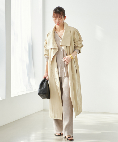 jazz linen rib カーディガン　ベージュ セール】jazz linen rib カーディガン（カーディガン/ボレロ