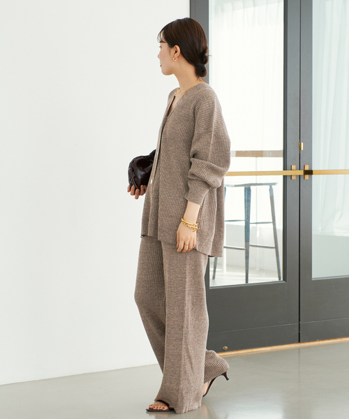 plage（プラージュ）の「jazz linen rib カーディガン（カーディガン/ボレロ・レディース・ベージュ/グレー/ブラウン・FREE）」の18枚目の写真