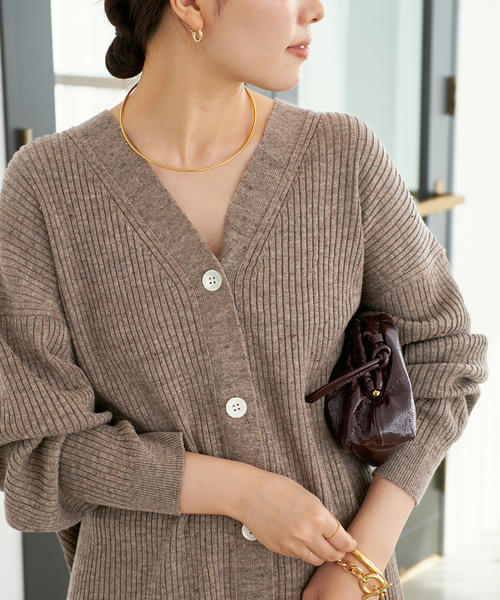 セール】jazz linen rib カーディガン（カーディガン/ボレロ）｜Plage