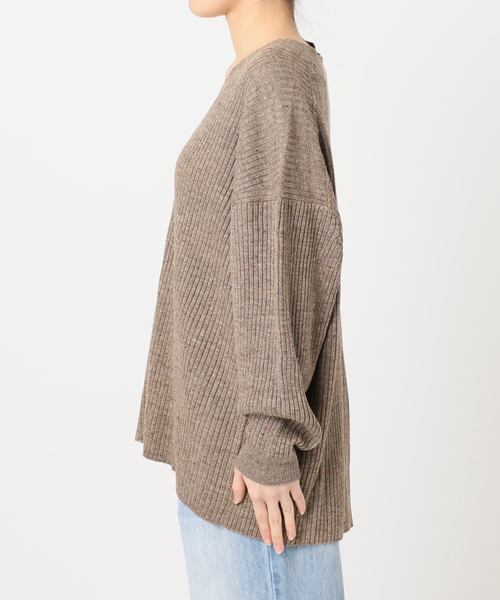 jazz linen rib カーディガン　ベージュ セール】jazz linen rib カーディガン（カーディガン/ボレロ