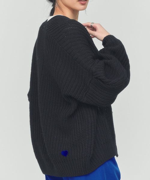 BLUE×PALANG(ブルーパラン)の「【ZOZOTOWN限定カラー】BIG CARDIGAN(カーディガン/ボレロ・レディース・ブルー/アイボリー/グレー/ブラック・FREE)」の14枚目の写真