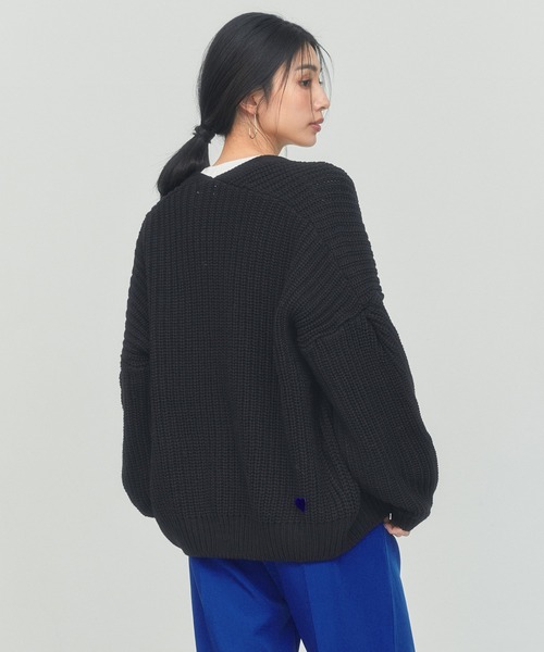 BLUE×PALANG(ブルーパラン)の「【ZOZOTOWN限定カラー】BIG CARDIGAN(カーディガン/ボレロ・レディース・ブルー/アイボリー/グレー/ブラック・FREE)」の15枚目の写真