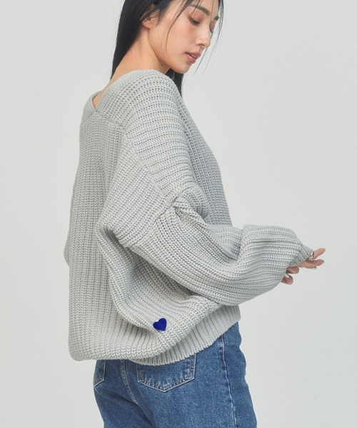 BLUE×PALANG(ブルーパラン)の「【ZOZOTOWN限定カラー】BIG CARDIGAN(カーディガン/ボレロ・レディース・ブルー/アイボリー/グレー/ブラック・FREE)」の21枚目の写真
