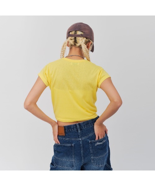 atmos pink（アトモスピンク）の「atmos pink I LOVE PINK T-shirt / アトモス ピンク アイ ラブ ピンク ティシャツ（Tシャツ/カットソー・レディース・イエロー/ブラック/ピンク/ホワイト・M/S）」の18枚目の写真