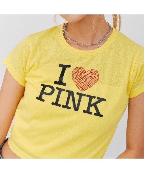 atmos pink I LOVE PINK T-shirt / アトモス ピンク アイ ラブ