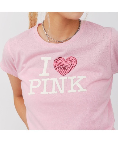 tシャツ atmos pink lic Print Heart Logo T-shirt / アトモス ピンク メタリック プリント ハート atmos pink Metalic Print Heart Logo T-shirt WHITE （アトモス