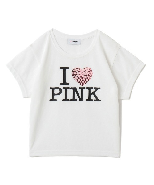 atmos pink（アトモスピンク）の「atmos pink I LOVE PINK T-shirt / アトモス ピンク アイ ラブ ピンク ティシャツ（Tシャツ/カットソー・レディース・イエロー/ブラック/ピンク/ホワイト・M/S）」の6枚目の写真