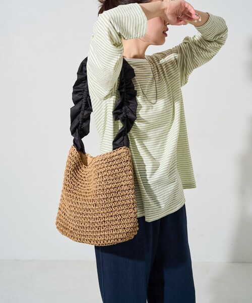 OUTDOOR ×フリークス　ベージュ バッグ ONE SIZE 50周年記念 OUTDOOR PRODUCTS/別注フリルバッグ｜Daytona Park(FREAK'S