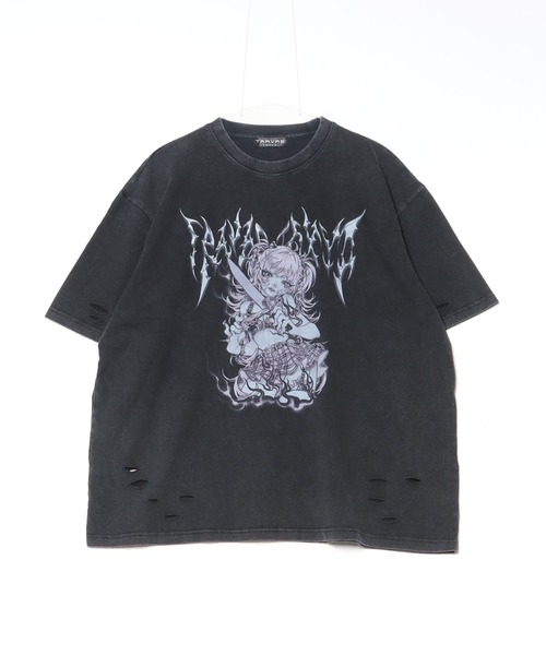 TRAVAS TOKYO/トラバス トーキョー』イラストプリント加工T