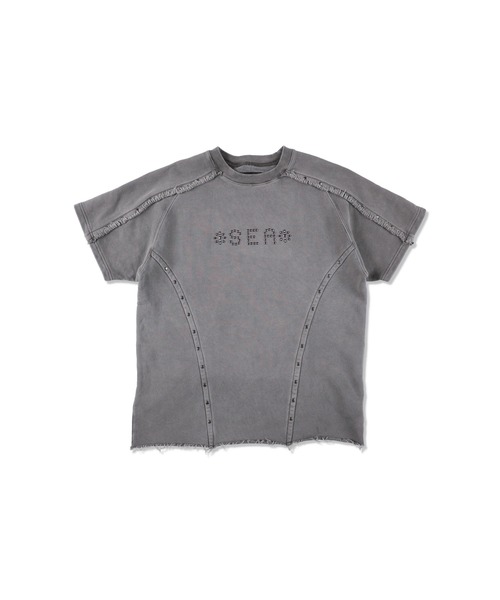 WIND AND SEA(ウィンダンシー)の「Sulfer Acid C-off S/S Top(Tシャツ/カットソー・メンズ・チャコール/アイボリー/ブラック・XL/S/M/L)」の3枚目の写真