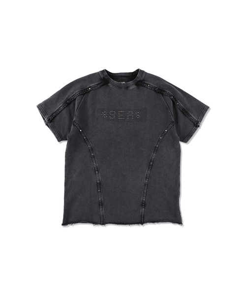 WIND AND SEA(ウィンダンシー)の「Sulfer Acid C-off S/S Top(Tシャツ/カットソー・メンズ・チャコール/アイボリー/ブラック・XL/S/M/L)」の4枚目の写真
