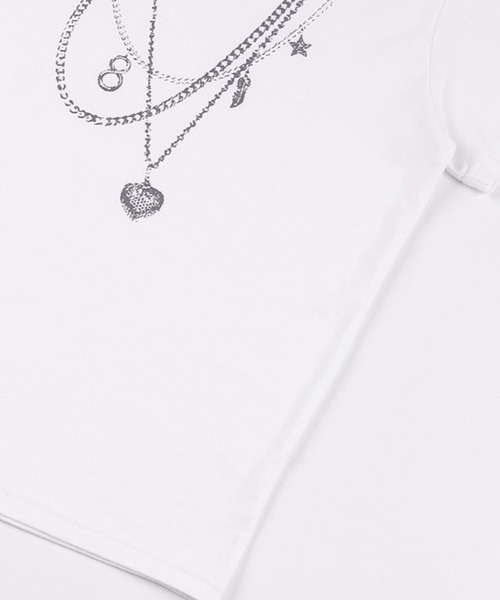FANCY CLUB(ファンシークラブ)の「【再入荷】FANCY CLUB/NECKLACE T(Tシャツ/カットソー・レディース・ブラック/ホワイト・FREE)」の18枚目の写真