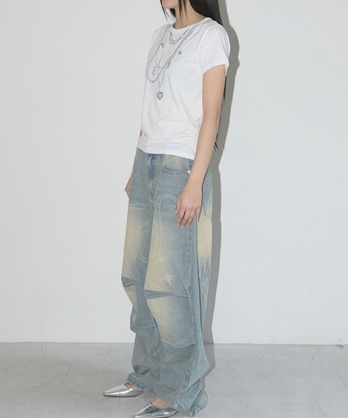 FANCY CLUB(ファンシークラブ)の「【再入荷】FANCY CLUB/NECKLACE T(Tシャツ/カットソー・レディース・ブラック/ホワイト・FREE)」の10枚目の写真