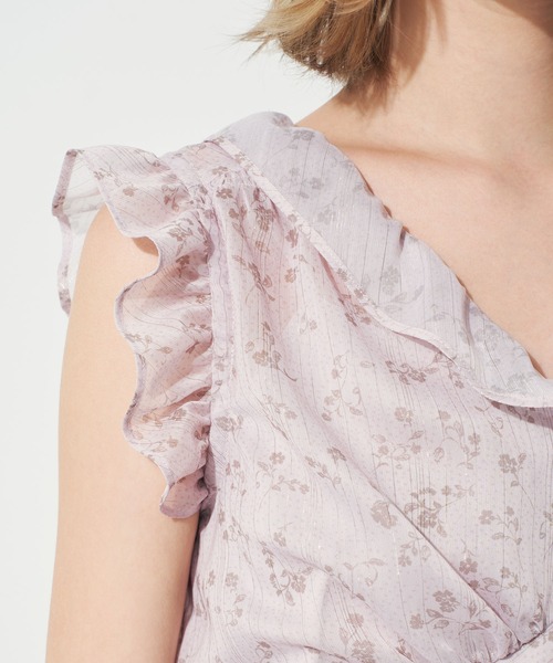 ME COUTURE(ミークチュール)の「ラメドットフルールドレス(ワンピース・レディース・ベージュ/ベビーピンク・FREE)」の17枚目の写真