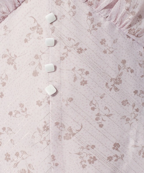 ME COUTURE(ミークチュール)の「ラメドットフルールドレス(ワンピース・レディース・ベージュ/ベビーピンク・FREE)」の21枚目の写真