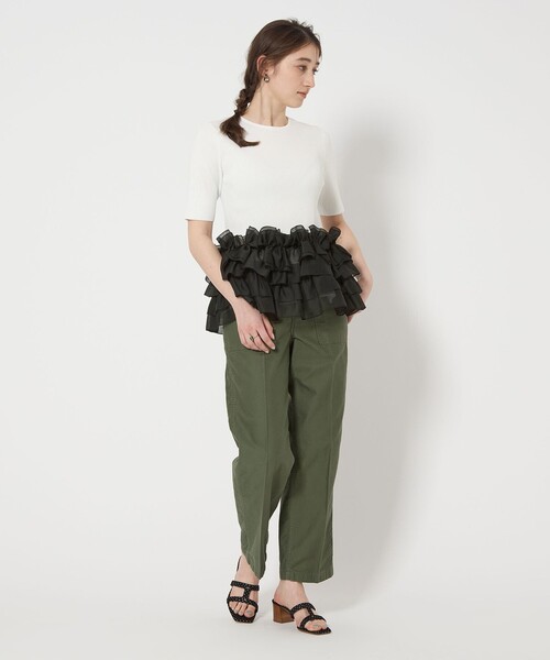 UNITED ARROWS（ユナイテッドアローズ）の「リボン ペプラム ニット
