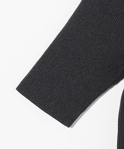 UNITED ARROWS　リボンペプラムニット　ブラック　ユナイテッドアローズ リボン ペプラム ニット