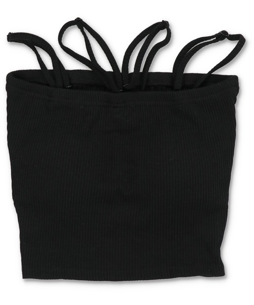 SPINNS（スピンズ）の「肩ひも取り外し可能！オフショルのインナーにも◎/カップ付き マルチウェイキャミソール/2サイズ・4色展開（キャミソール・レディース・チャコール/カーキ/オフホワイト/ブラック・M/S）」の21枚目の写真