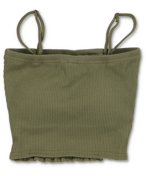 SPINNS（スピンズ）の「肩ひも取り外し可能！オフショルのインナーにも◎/カップ付き マルチウェイキャミソール/2サイズ・4色展開（キャミソール・レディース・チャコール/カーキ/オフホワイト/ブラック・M/S）」の14枚目の写真