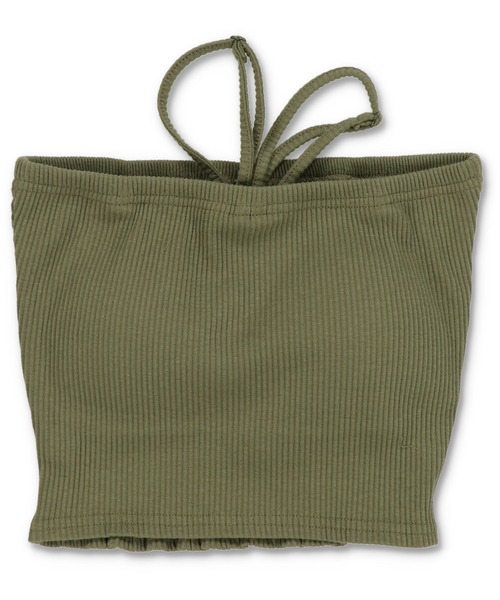 SPINNS（スピンズ）の「肩ひも取り外し可能！オフショルのインナーにも◎/カップ付き マルチウェイキャミソール/2サイズ・4色展開（キャミソール・レディース・チャコール/カーキ/オフホワイト/ブラック・M/S）」の15枚目の写真