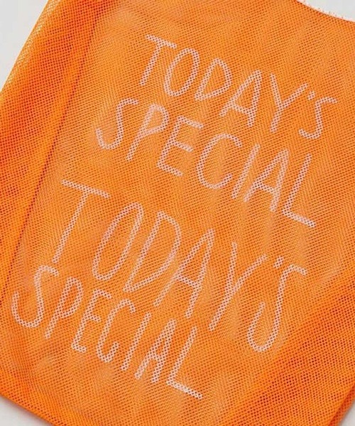 TODAY'S SPECIAL（トゥデイズスペシャル）の「【数量限定】【TODAY'S SPECIAL】ネットマルシェバッグ S/361320（エコバッグ/サブバッグ・レディース・オレンジ・SMALL）」の4枚目の写真