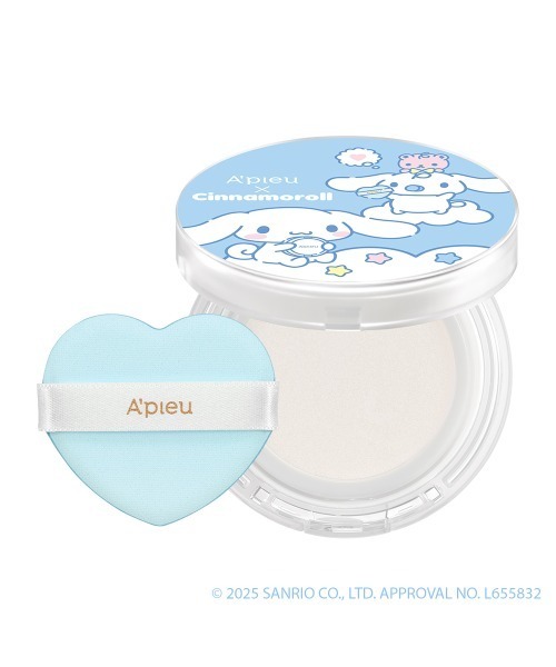A'pieu（アピュー）の「【A'pieu/アピュー】≪シナモロール コラボ≫ウォーターロック　サラサラパクト（フェイスパウダー・レディース・その他・FREE）」の4枚目の写真