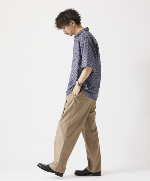 JOURNAL STANDARD relume(ジャーナルスタンダード レリューム)の「ホールパターンプリント 半袖シャツ(シャツ/ブラウス・メンズ・ネイビー/ベージュ系その他/ボルドー/ブラック/グレー・MEDIUM/LARGE)」の17枚目の写真