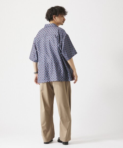 JOURNAL STANDARD relume(ジャーナルスタンダード レリューム)の「ホールパターンプリント 半袖シャツ(シャツ/ブラウス・メンズ・ネイビー/ベージュ系その他/ボルドー/ブラック/グレー・MEDIUM/LARGE)」の18枚目の写真