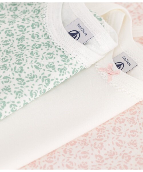 PETIT BATEAU(プチバトー)の「半袖ボディ3枚組(ロンパース・キッズ・その他1・6MONTH/18MONTH/12MONTH/24MONTH)」の3枚目の写真