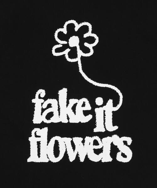 WOND(ウォンド)の「WOND/fake it flowersビッグT(Tシャツ/カットソー・レディース・ホワイト/ブラック・FREE)」の16枚目の写真