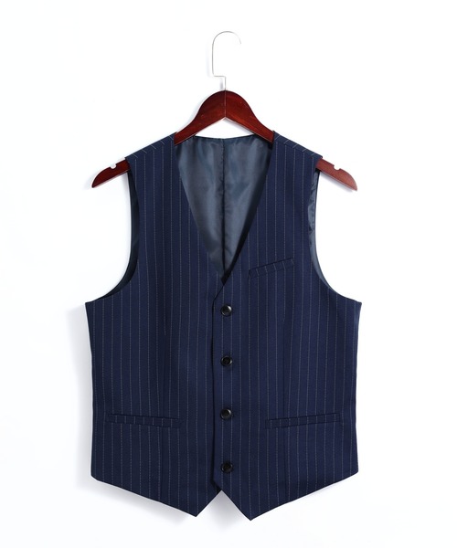 Cloudstyle】ストライプ セットアップ ジャケット＆パンツ＆ベスト