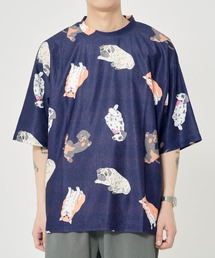 CORISCO | カットサッカー総柄プリントTEE(M1)(Tシャツ/カットソー)