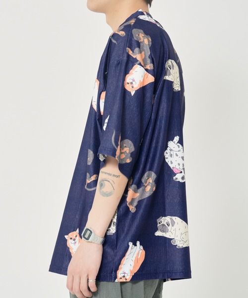 CORISCO（コリスコ）の「カットサッカー総柄プリントTEE(M1)（Tシャツ/カットソー・メンズ・その他2/その他5/その他4/その他6/その他1/その他3・LARGE/MEDIUM/X-LARGE）」の10枚目の写真