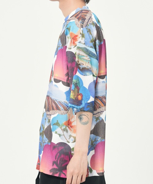 CORISCO（コリスコ）の「カットサッカー総柄プリントTEE(M1)（Tシャツ/カットソー・メンズ・その他2/その他5/その他4/その他6/その他1/その他3・LARGE/MEDIUM/X-LARGE）」の16枚目の写真