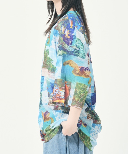 CORISCO（コリスコ）の「カットサッカー総柄プリントTEE(M1)（Tシャツ/カットソー・メンズ・その他2/その他5/その他4/その他6/その他1/その他3・LARGE/MEDIUM/X-LARGE）」の13枚目の写真