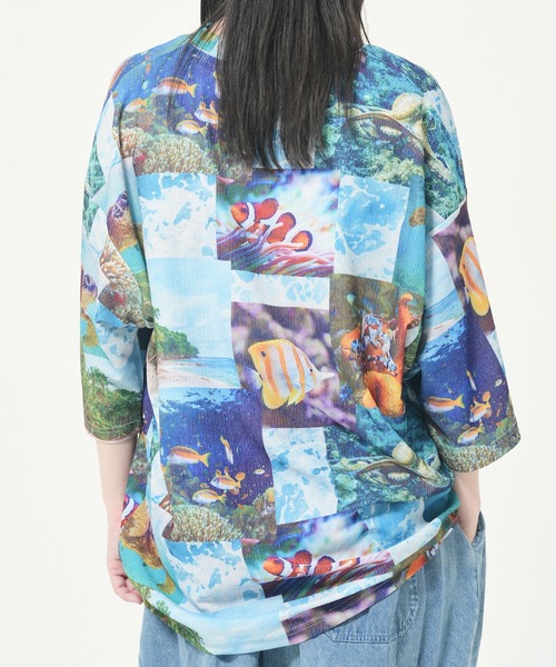 CORISCO（コリスコ）の「カットサッカー総柄プリントTEE(M1)（Tシャツ/カットソー・メンズ・その他2/その他5/その他4/その他6/その他1/その他3・LARGE/MEDIUM/X-LARGE）」の14枚目の写真