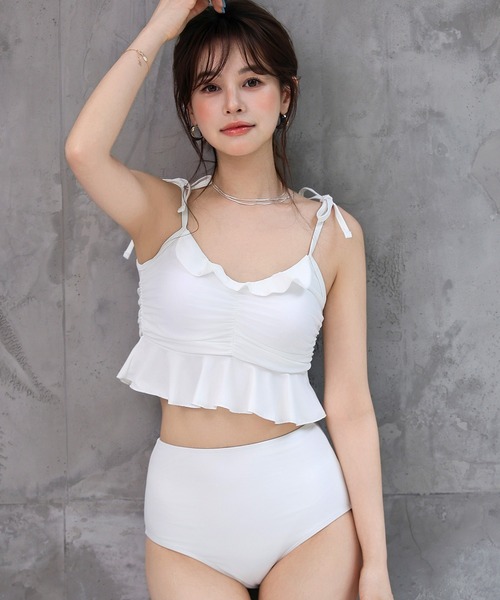 【完売品】【新品未使用】cherimi 水着 ホワイト Mサイズ cherimi❤︎水着(完売商品)