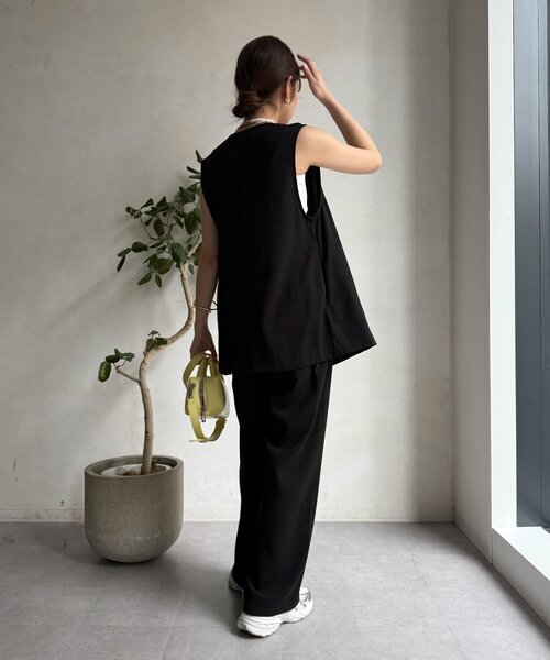 DouDou（ドゥドゥ）の「【WEB限定】接触冷感ベスト（ベスト・レディース・ベージュ/チャコールグレー/ブラック・FREE）」の7枚目の写真