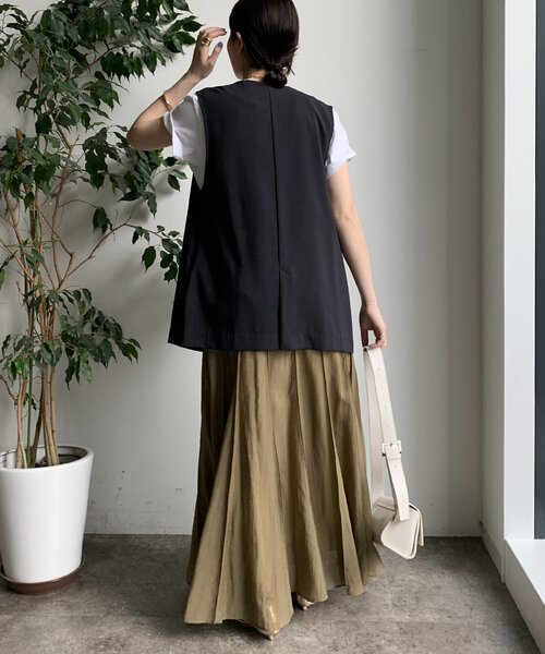 DouDou（ドゥドゥ）の「【WEB限定】接触冷感ベスト（ベスト・レディース・ベージュ/チャコールグレー/ブラック・FREE）」の16枚目の写真