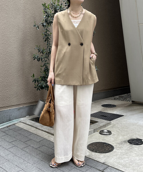 DouDou（ドゥドゥ）の「【WEB限定】接触冷感ベスト（ベスト・レディース・ベージュ/チャコールグレー/ブラック・FREE）」の21枚目の写真