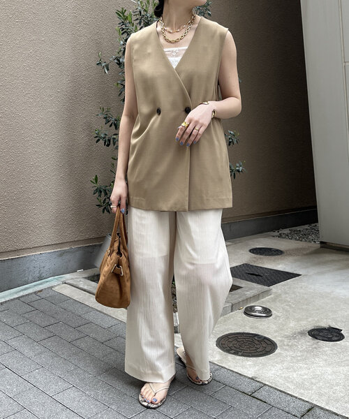 DouDou（ドゥドゥ）の「【WEB限定】接触冷感ベスト（ベスト・レディース・ベージュ/チャコールグレー/ブラック・FREE）」の22枚目の写真