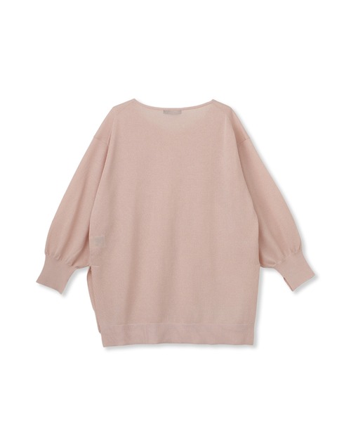 LAUTREAMONT(ロートレアモン)の「セミシアーボクシーニットプルオーバー≪手洗い可能≫(ニット/セーター・レディース・ホワイト/ピンク/グリーン・9号)」の4枚目の写真