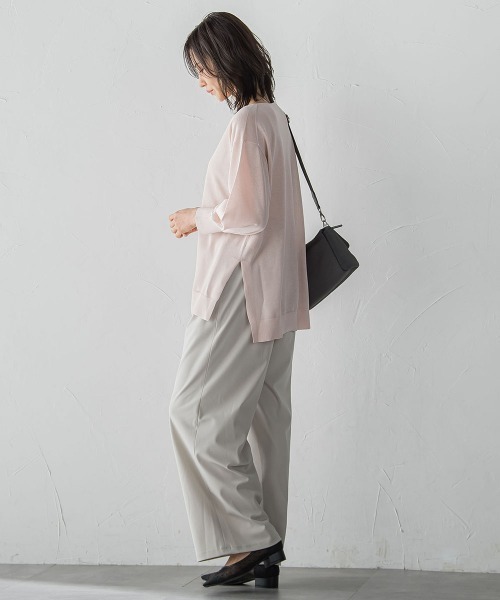 LAUTREAMONT(ロートレアモン)の「セミシアーボクシーニットプルオーバー≪手洗い可能≫(ニット/セーター・レディース・ホワイト/ピンク/グリーン・9号)」の15枚目の写真