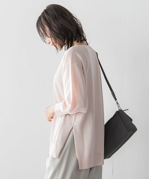 LAUTREAMONT(ロートレアモン)の「セミシアーボクシーニットプルオーバー≪手洗い可能≫(ニット/セーター・レディース・ホワイト/ピンク/グリーン・9号)」の12枚目の写真