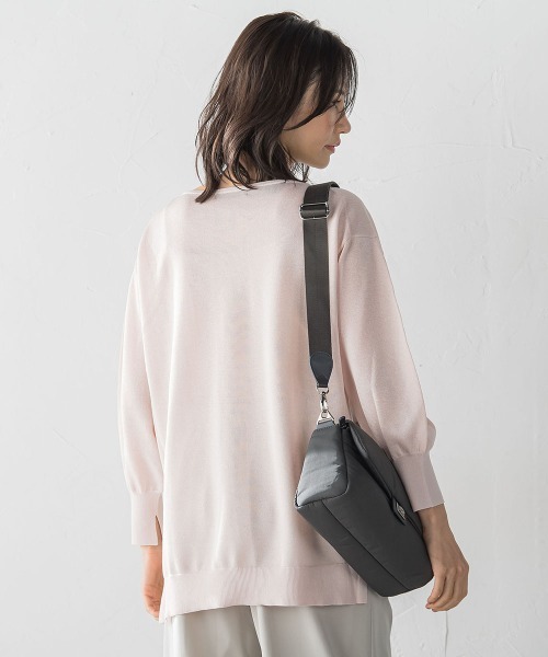 LAUTREAMONT(ロートレアモン)の「セミシアーボクシーニットプルオーバー≪手洗い可能≫(ニット/セーター・レディース・ホワイト/ピンク/グリーン・9号)」の11枚目の写真