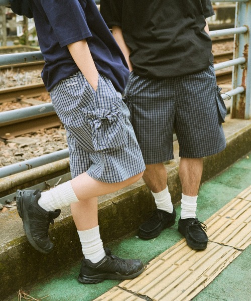 BROKEN BASE(ブロークンベース)の「リップストップナイロンハーフパンツ(その他パンツ・メンズ・ブラック/ネイビー/ブラック系/ネイビー系・SMALL/MEDIUM/LARGE)」の8枚目の写真