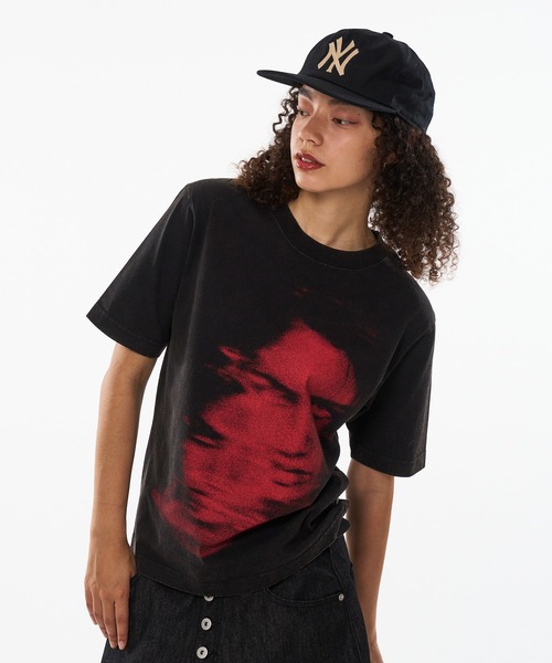 WISH FOR EVER（ウィッシュフォーエバー）の「DOUBLE FACE PICHI & TIGHT SHORT T/ダブルフェイスピチ＆タイトショートT（Tシャツ/カットソー・メンズ・ブラック/グレー/ネイビー/レッド・MEDIUM/LARGE/SMALL/X-SMALL）」の2枚目の写真