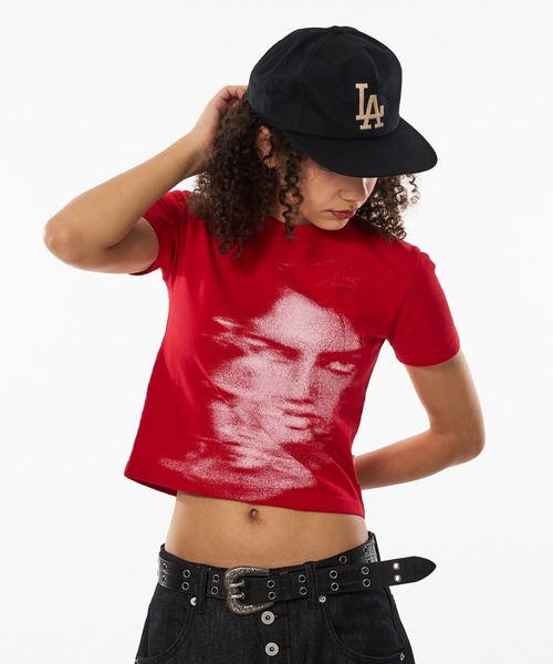 WISH FOR EVER（ウィッシュフォーエバー）の「DOUBLE FACE PICHI & TIGHT SHORT T/ダブルフェイスピチ＆タイトショートT（Tシャツ/カットソー・メンズ・ブラック/グレー/ネイビー/レッド・MEDIUM/LARGE/SMALL/X-SMALL）」の21枚目の写真