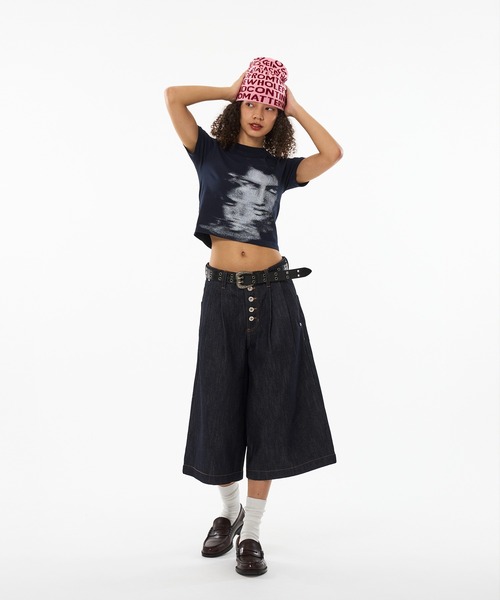 WISH FOR EVER(ウィッシュフォーエバー)の「DOUBLE FACE PICHI & TIGHT SHORT T/ダブルフェイスピチ&タイトショートT(Tシャツ/カットソー・メンズ・ブラック/グレー/ネイビー/レッド/ブラウン/ダークオリーブ・MEDIUM/LARGE/SMALL/X-SMALL)」の16枚目の写真