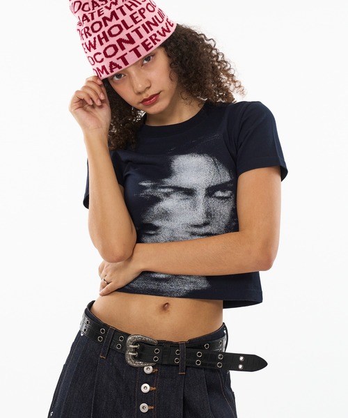 WISH FOR EVER（ウィッシュフォーエバー）の「DOUBLE FACE PICHI & TIGHT SHORT T/ダブルフェイスピチ＆タイトショートT（Tシャツ/カットソー・メンズ・ブラック/グレー/ネイビー/レッド・MEDIUM/LARGE/SMALL/X-SMALL）」の20枚目の写真